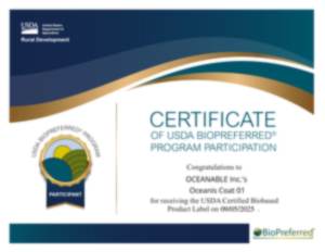 USDA BioPreferred 証明書